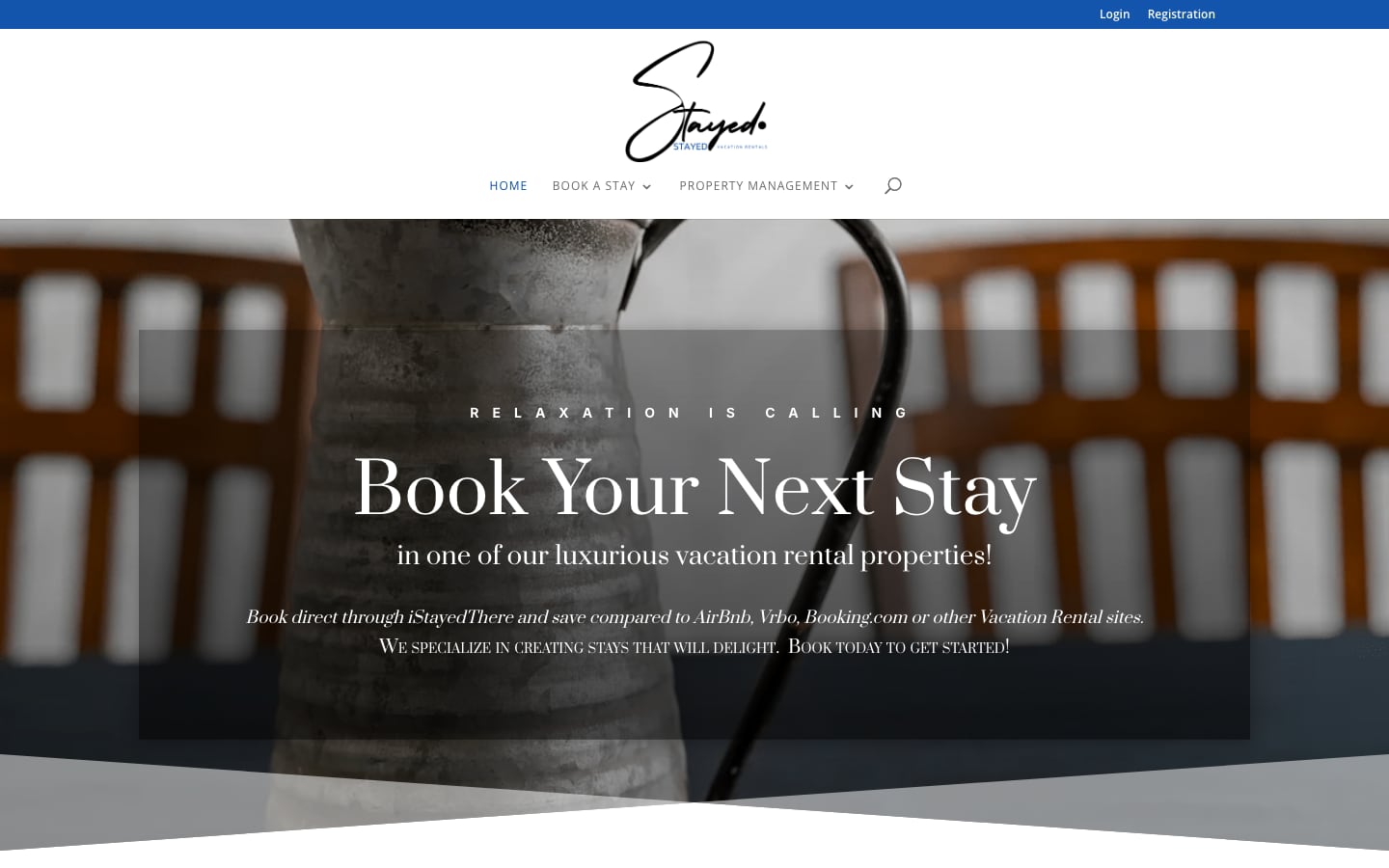I Stayed There website homepage