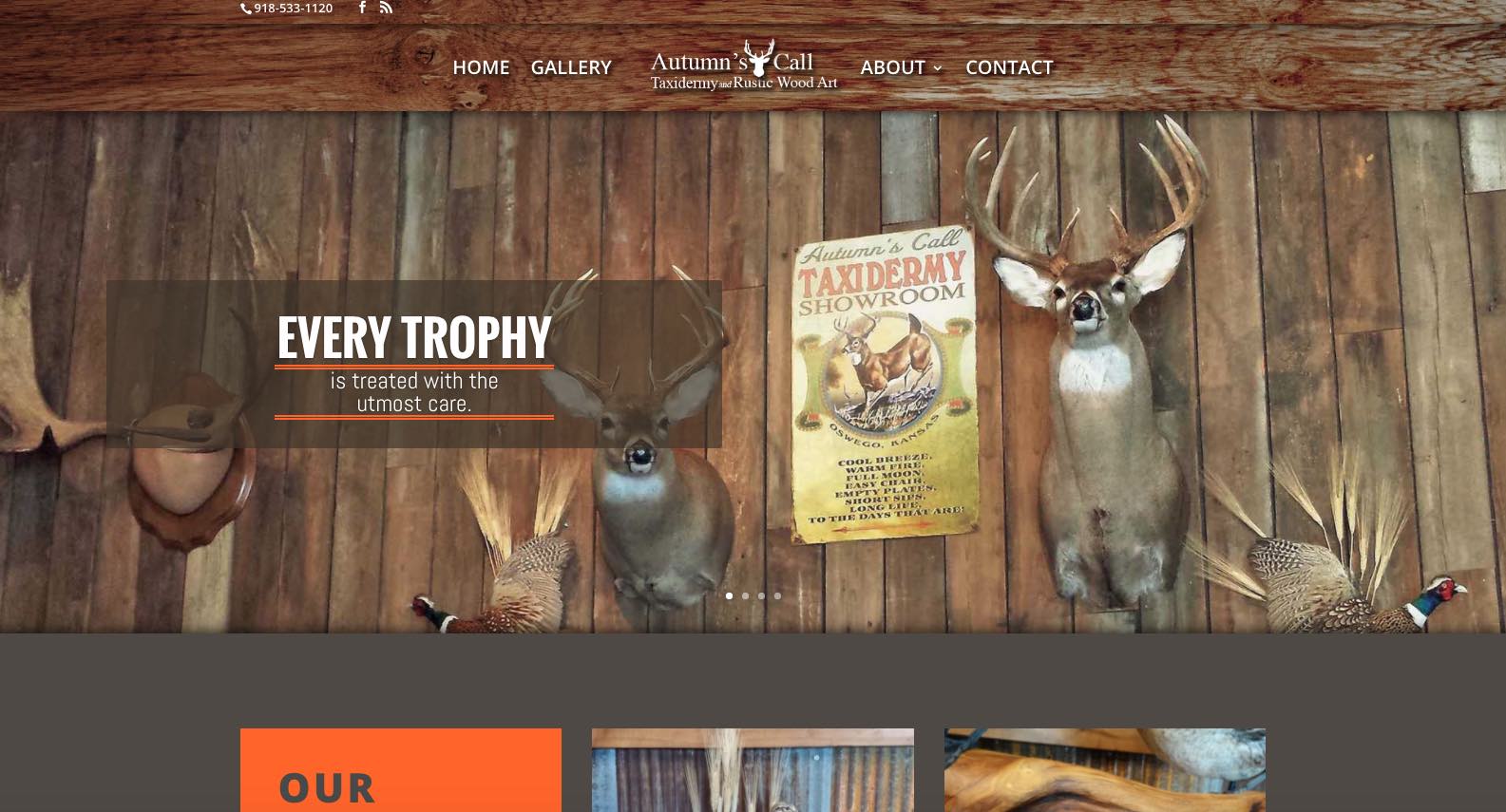 Tips & Tricks For Wordpress Websites 8 Autumn’s Call Taxidermy & Rustic Wood Decor