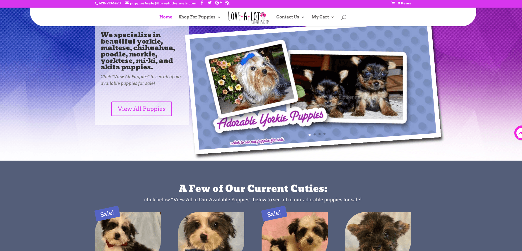 Our Clients 2 Love-a-Lot Kennels Website Design