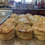 Grandma's Homemade Biscuits 1 Tray of golden, fluffy homemade biscuits, perfect for a Georgetown KY breakfast.